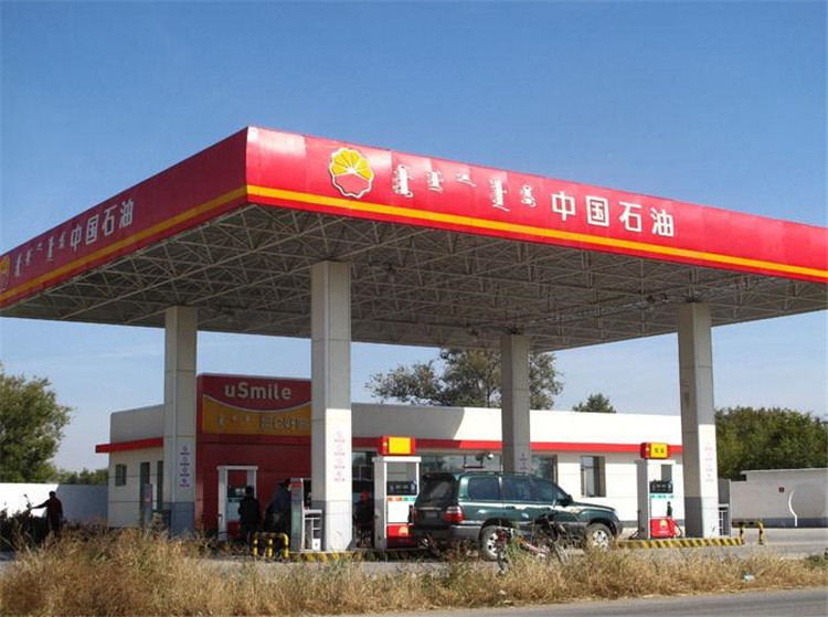 湛江加油站钢结构网架案例1